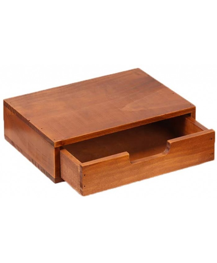 Verve Jelly Boîte de rangement de bureau avec tiroirs en bois Mini tiroir 1 étage Vintage Boîte de rangement en bois avec tiroir Rangement - B08PD9DK2R