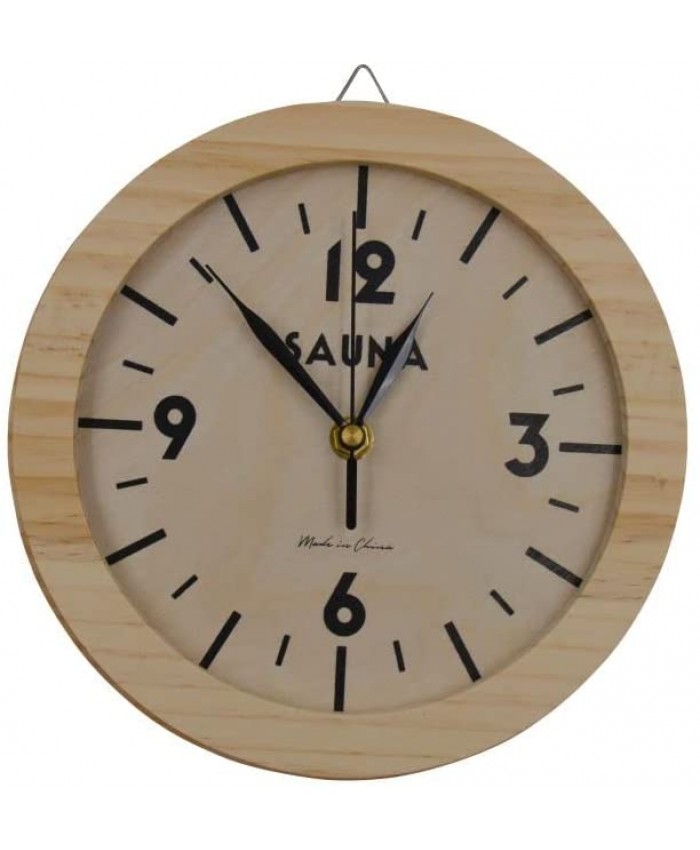 Horloge de sauna en bois de pin. - B09NYGG15R