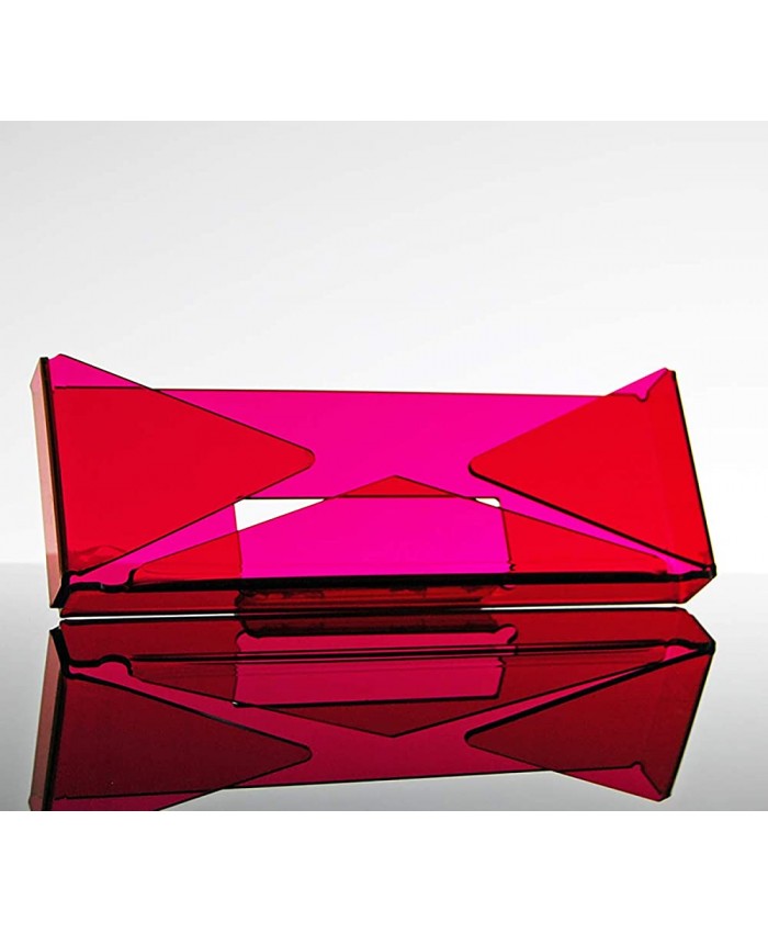 Slato Porte courrier et Porte Lettres de Table Design Moderne en plexiglass Azalea Couleur Rose - B07HMHT4BG