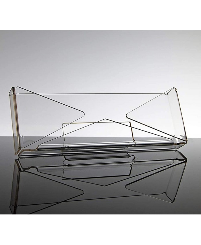 Slato Porte courrier et Porte Lettres de Table Design Moderne en plexiglass Transparent Azalea - B07HM75NRX