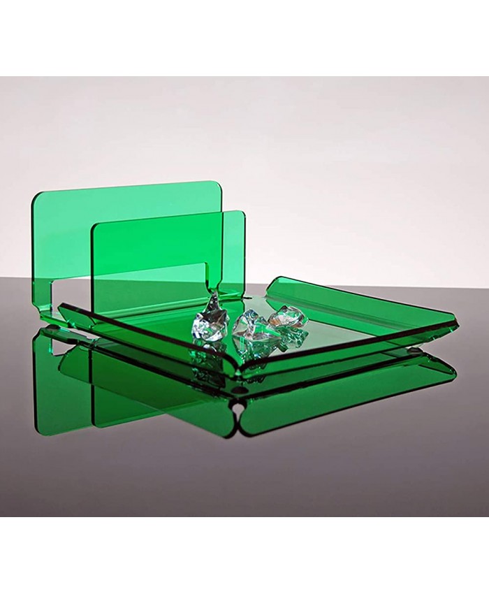 Slato Porte courrier Lettres et Vide-Poche de Table Design Moderne en plexiglass Holly Couleur Vert - B07J6GVL3R