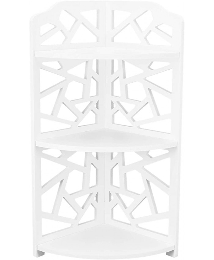 BHDD Étagère d'angle en Panneau de Mousse de PVC étagère d'angle Debout à Assemblage Direct de Type encliquetable Simple pour Cuisine Salle de Bain - B08NK6XPM2