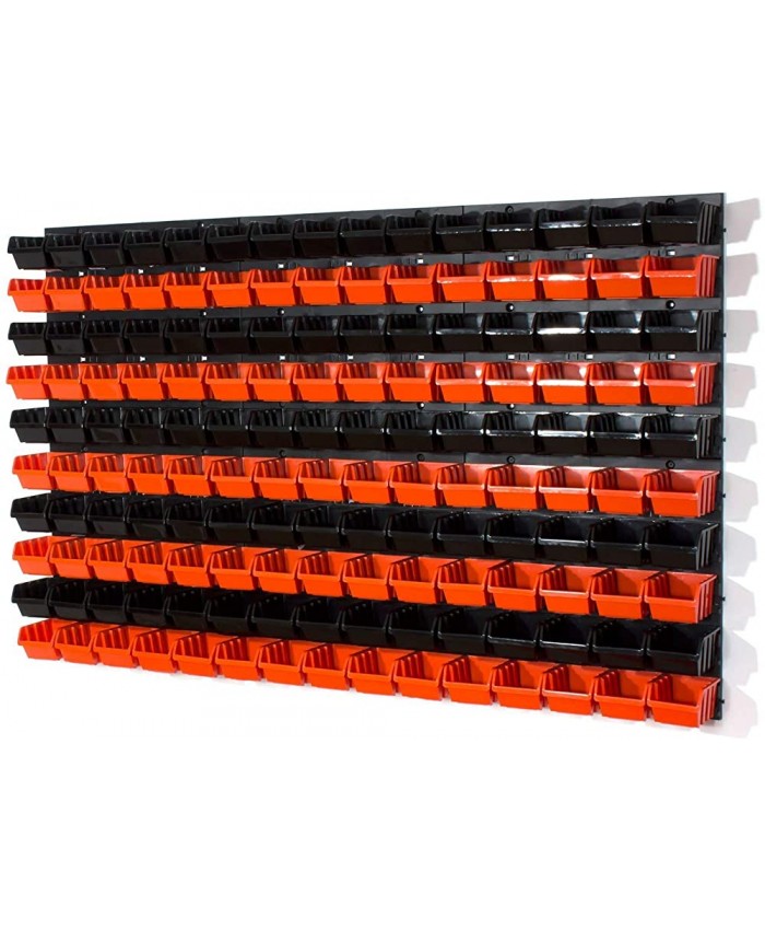 Lot de 150 XS en noir et orange boites avec supports porte-outils - B01ICTX868