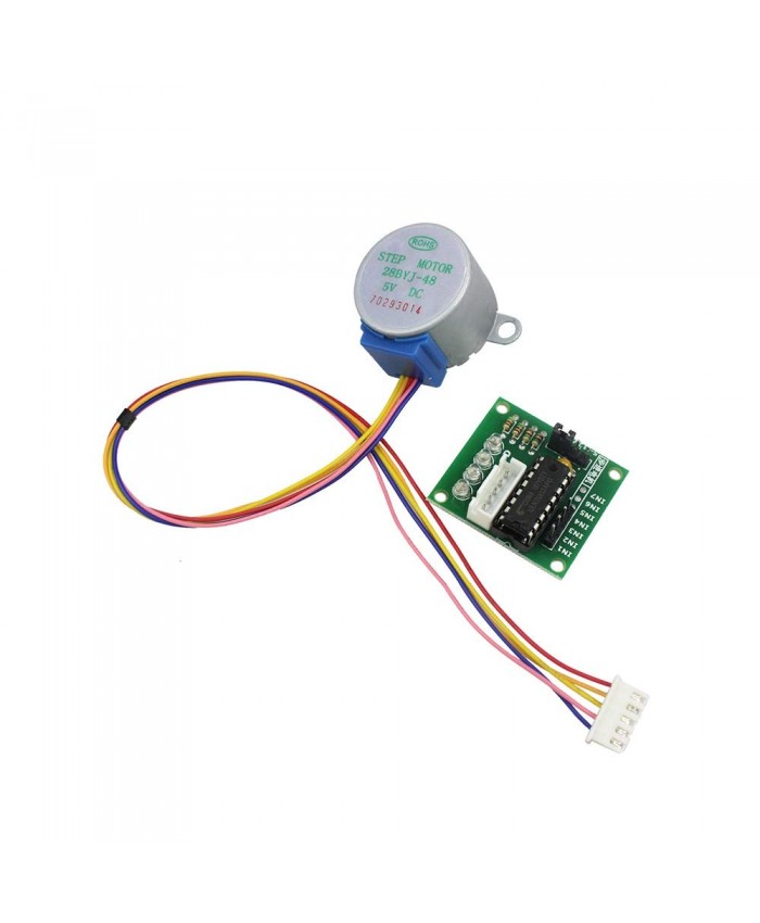 WSF-WUJIN Smart Electronics 28BYJ-48 5V 4 phases DC Batter Stepper Motor + ULN2003 Pilier de pilote pour Kit DIY Arduino Taille : 28BYJ 48 and ULN2003 - B09KR6BSX7