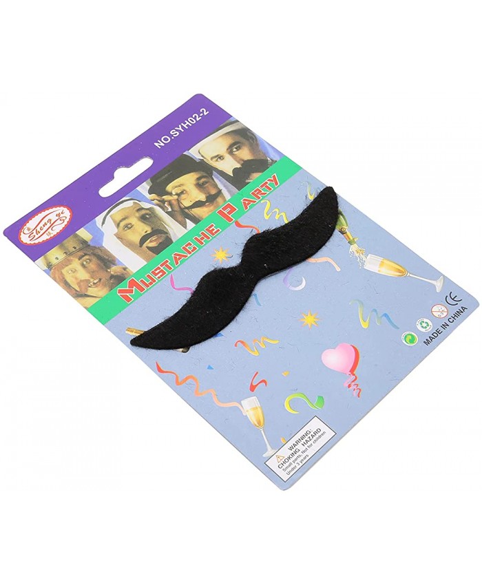 Fausse Moustache Accessoire de Cosplay Auto-Adhésif Halloween Moustache pour les Fêtes de Bureau pour Halloween pour l'école Théâtre pour Noël pour les Réunions de Famille - B09RJQRJ6K