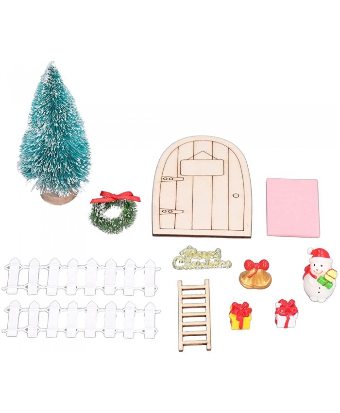 XINL Kit de décorations de Noël pour Maison de poupée Forme vive Artisanat Fin matériau de pin décoration de Noël pour Maison de poupée 1:12 pour Maison de poupée 1:12 - B09S36ZFP3