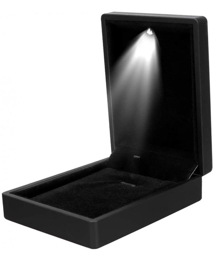 iTimo Boîte de rangement pour collier Coffret cadeau Avec lumière LED Pour présentation de bijoux - B07V9GYQC8