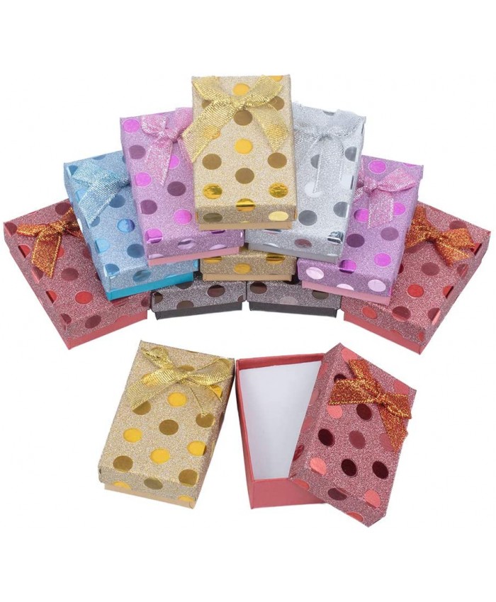 nbeads Boîte de Papier 24 Boîte de Cadeau de Bijoux en Carton de Pc pour Le Bracelet Boucle d'oreille Couleur Mixte 8 × 5 × 3 cm - B07VRJPRW5