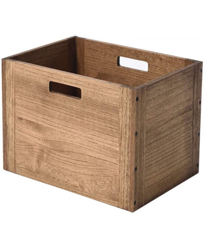 KIRIGEN Cube de rangement en bois Organisateur de rangement en bois pour la maison Livres Vêtements Jouets Marron foncé C26-DBR - B09H6M59VG