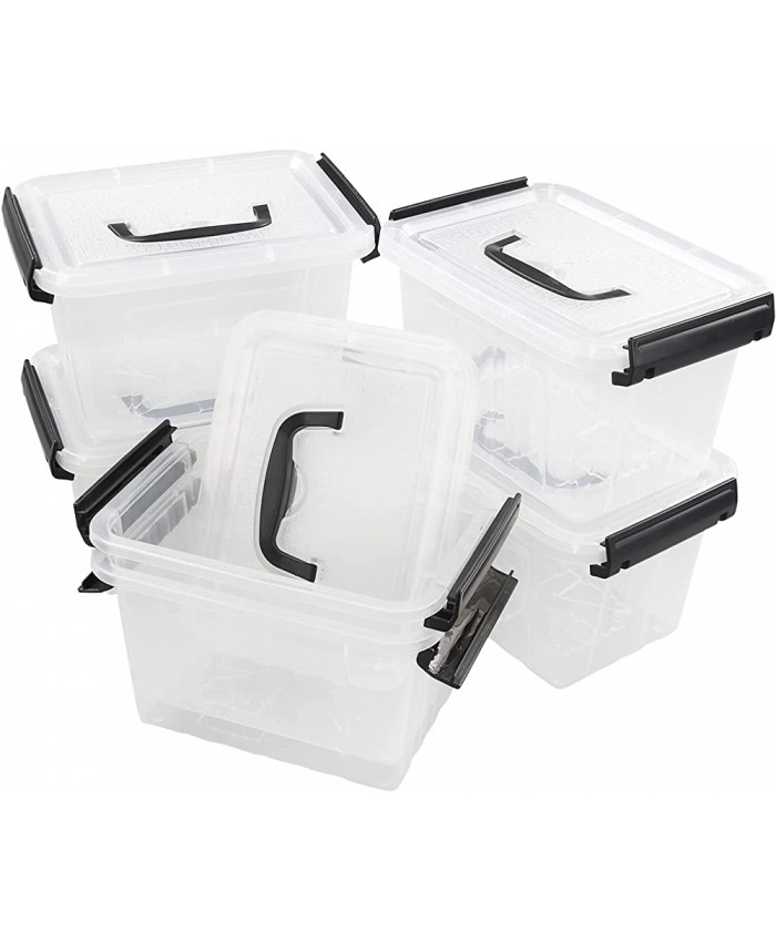 Sosody Lot de 6 boîtes de rangement en plastique avec couvercle transparent 3,5 l - B08PL2CHF8