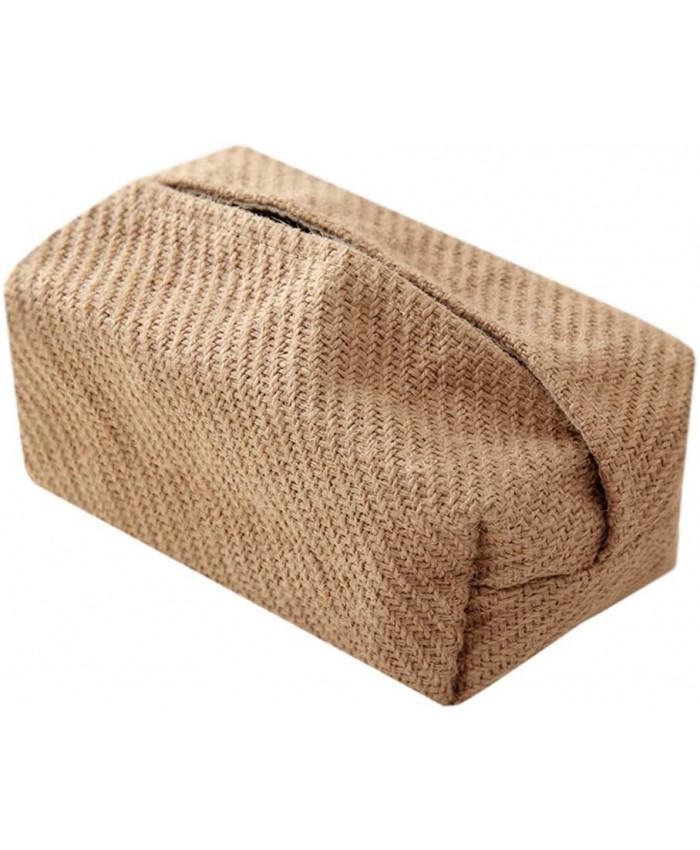 MAGELIYA Coton Lin Tissu Art boîte à mouchoirs de Bureau Simple ménage Rangement Amovible - B092D174RN