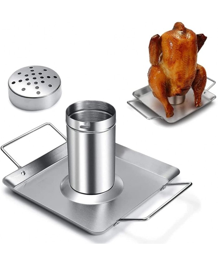 Yumoo Support en acier inoxydable pour rôtir les canettes de bière et poulet Passe au lave-vaisselle - B095PMXQD2