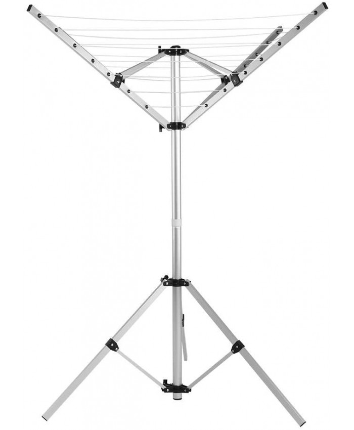 Séchoir à linge rotatif étendoir à parapluie en aluminium pliable pour extérieur camping - B07KWX189Y