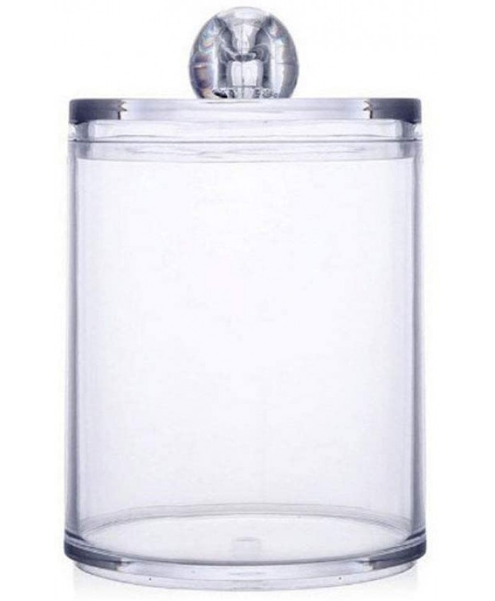 Boîte à poussière Boite de Rangement Imperméable Boîte Distributeur JAR Rangement de Salle de Bains Porte-Jarre en Plastique pour Coton Boîtier de Rangement Transparent - B09MW87G32