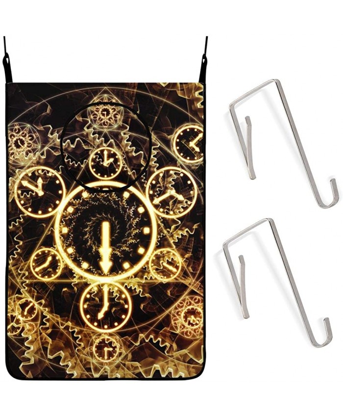 ARRISLIFE Time Connection Series. Artistic Abstraction Composed Of Time And Fractal Geometry Symbols Porte Sac à linge suspendu - B08VFPYSWV