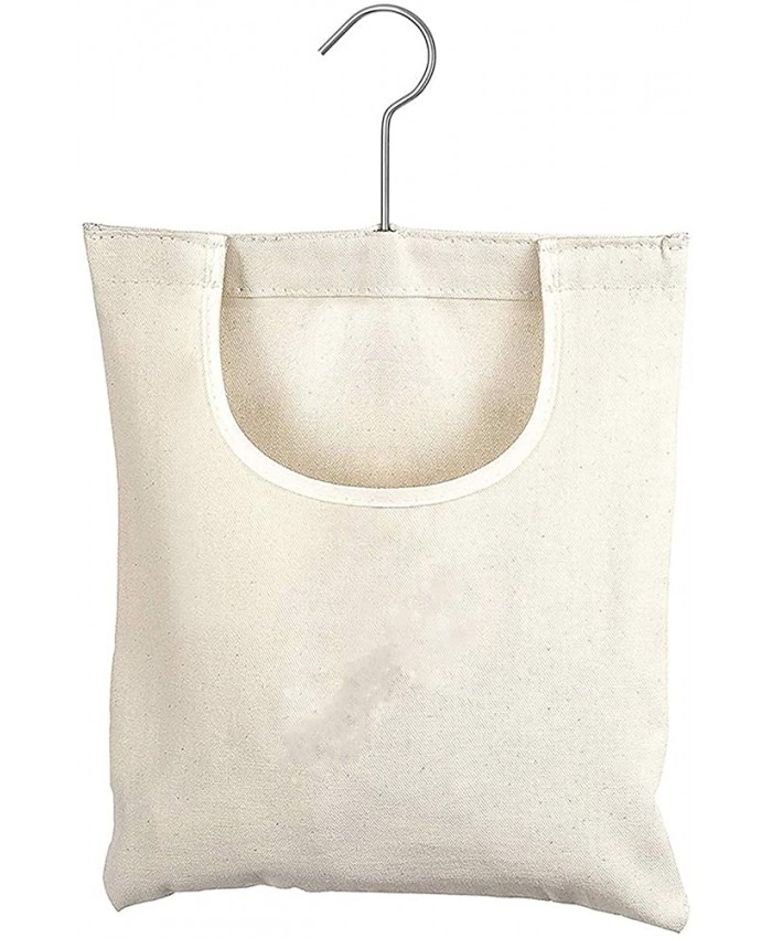 Esenlong Sacs à pinces à linge avec cintre sac de rangement portable à suspendre en tissu Oxford panier à linge pour usage domestique et extérieur - B094C3B436