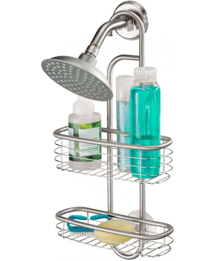 InterDesign Forma Ultra étagère de douche à suspendre serviteur de douche sans percer en acier inoxydable argenté - B004W2E116