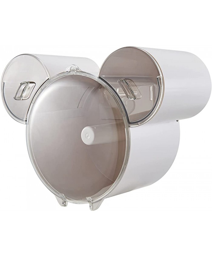 Petalum Boîte Rouleau Papier Toilette Mural Multifonction Porte Serviette Fixation Murale sans Perçer Durable Boîte Rangement Distributeur Dérouleur - B09B3L95QB