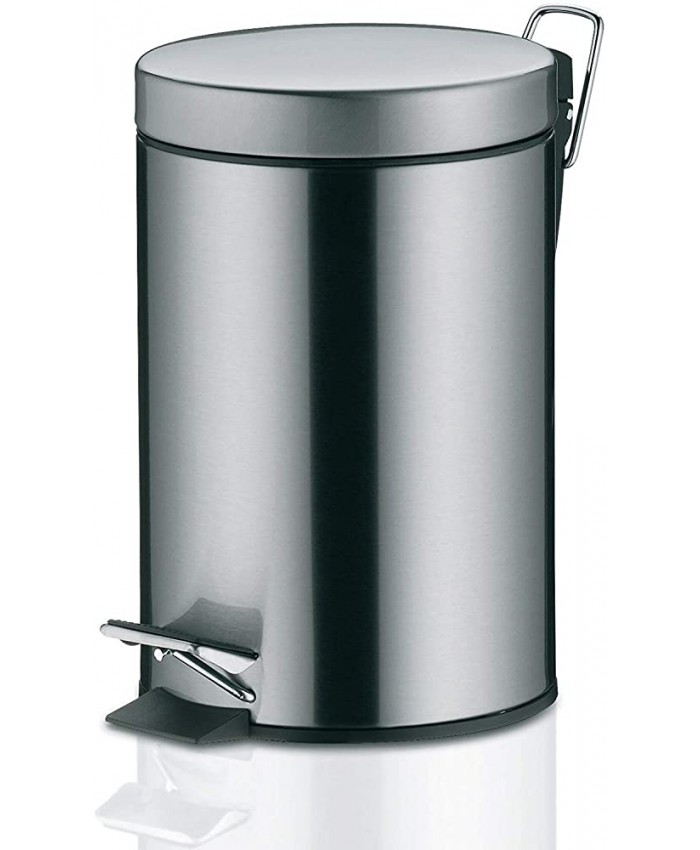 Kela 21888 poubelle de salle de bain à pédale 3 litres acier inoxydable argent mat 'Impronta' - B007ADCN6E