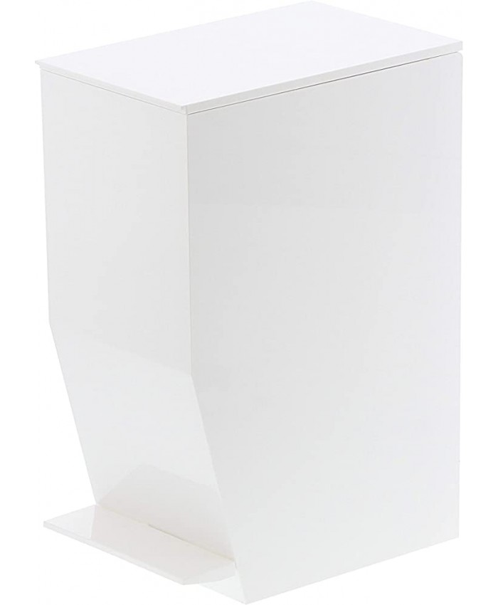 Yamazaki Gerson Poubelle de Salle de Bain Plastique Blanc 19 x 12 x 27 5 cm - B06XCPVMPN