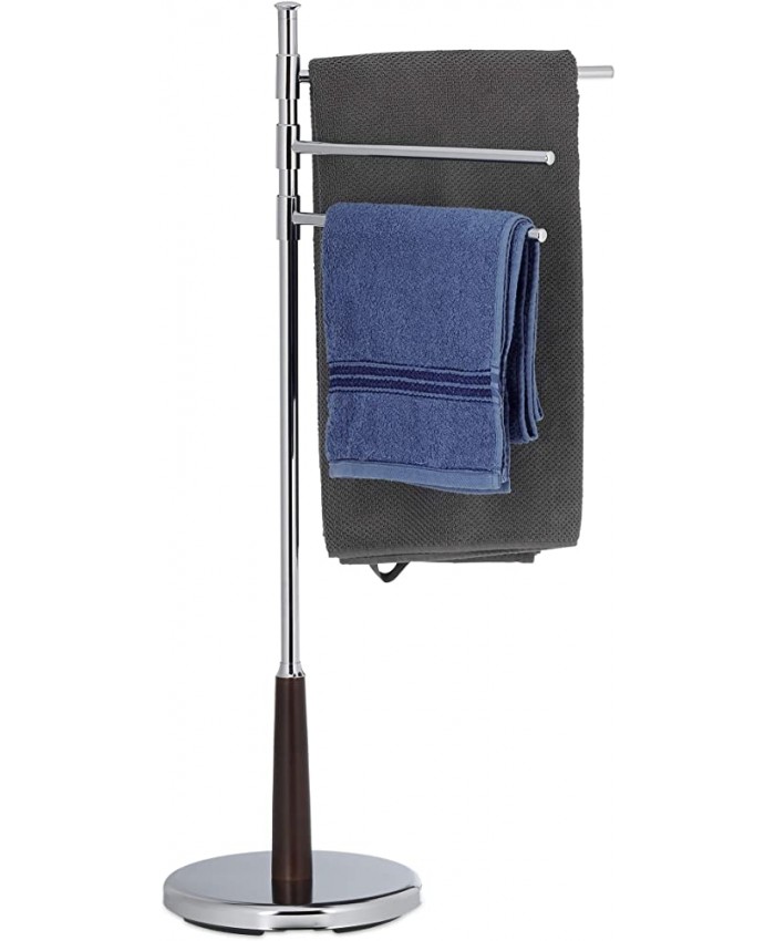 Relaxdays Porte-serviettes sur pied Porte-vêtements accessoire salle de bain 3 bras métal - B07CBDGS7H