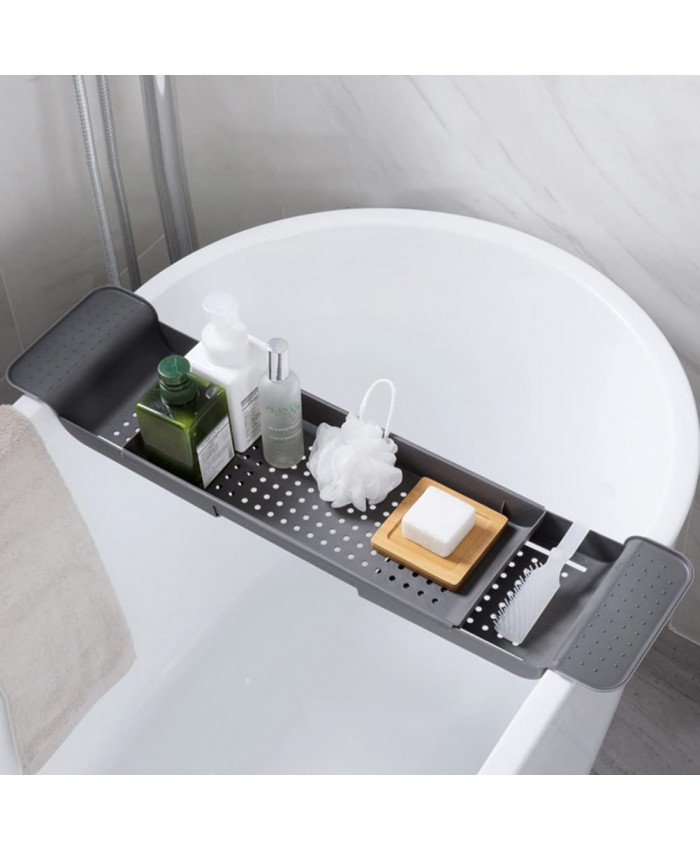 Wusteg Plateau extensible pour baignoire et douche Support rétractable multifonction pour évier de salle de bain et cuisine - B09V7ZYH8B